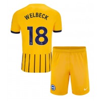 Brighton Danny Welbeck #18 Bortedraktsett Barn 2024-25 Kortermet (+ Korte bukser)